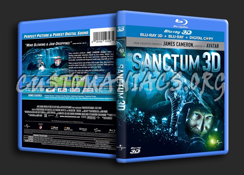 Sanctum 3D blu-ray cover