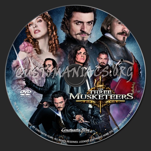 The Three Musketeers dvd label