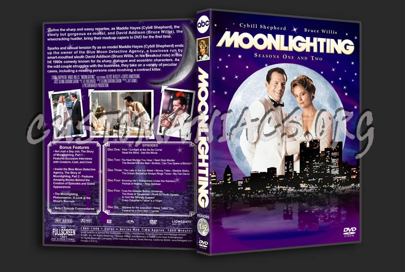 Moonlighting: Seasons 1-5 dvd cover