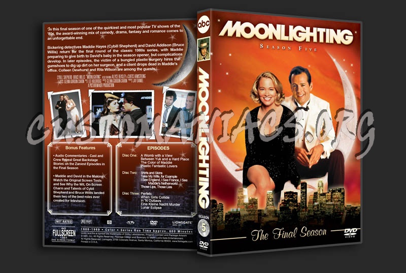 Moonlighting: Seasons 1-5 dvd cover