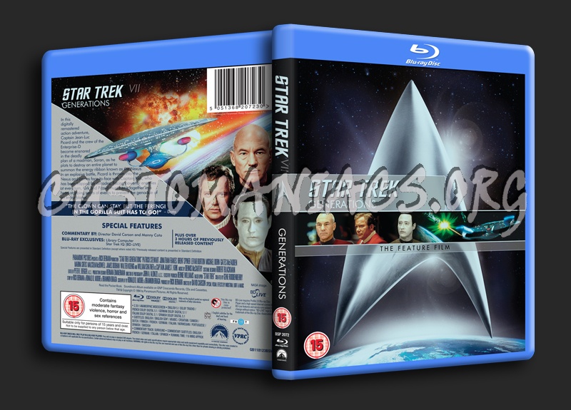 Star Trek VII Generations blu-ray cover