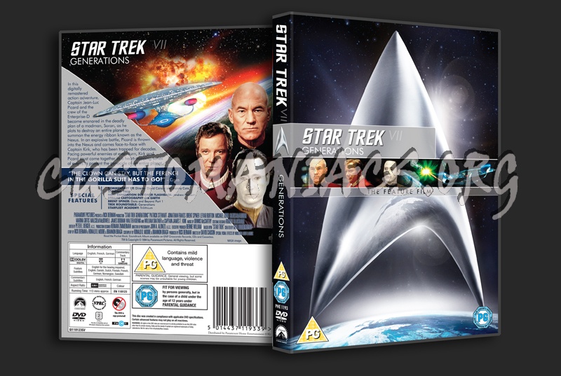 Star Trek VII Generations dvd cover