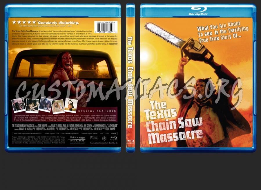 The Texas Chainsaw Massacre blu-ray cover