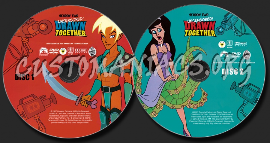 Drawn Together - Season 2 dvd label