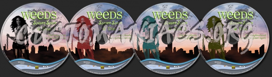 Weeds Season 7 blu-ray label