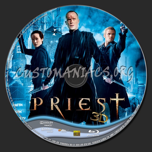 Priest 3D blu-ray label