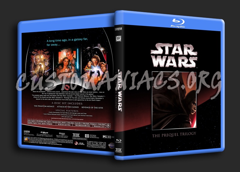 Star Wars Prequel Trilogy blu-ray cover