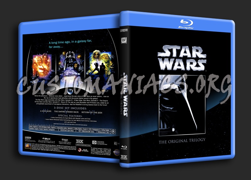 Star Wars Original Trilogy blu-ray cover