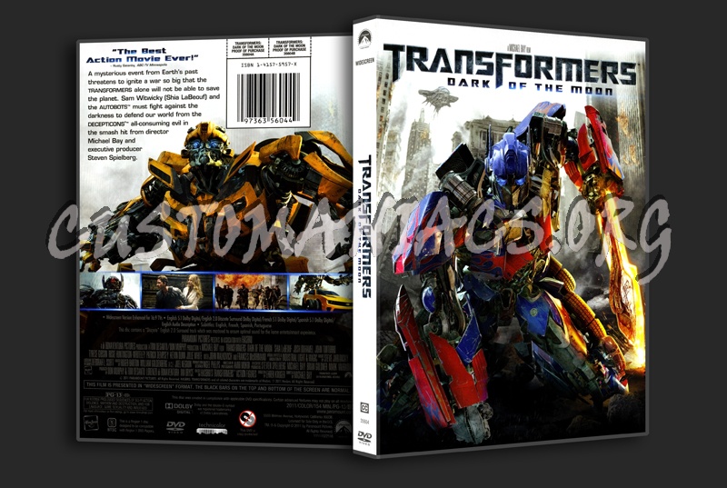 Transformers Dark of the Moon dvd cover