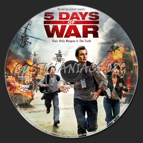 5 Days of War dvd label