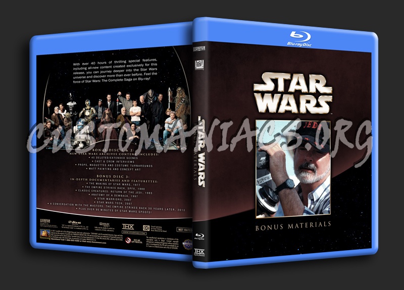 Star Wars Bonus Materials blu-ray cover