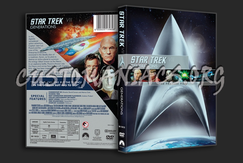 Star Trek VII Generations dvd cover