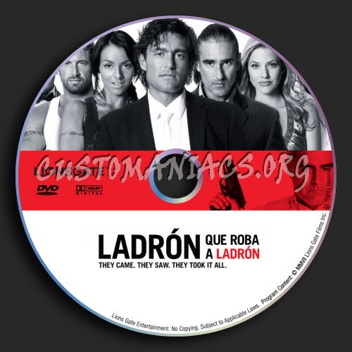 Ladron Que Roba A Ladron dvd label