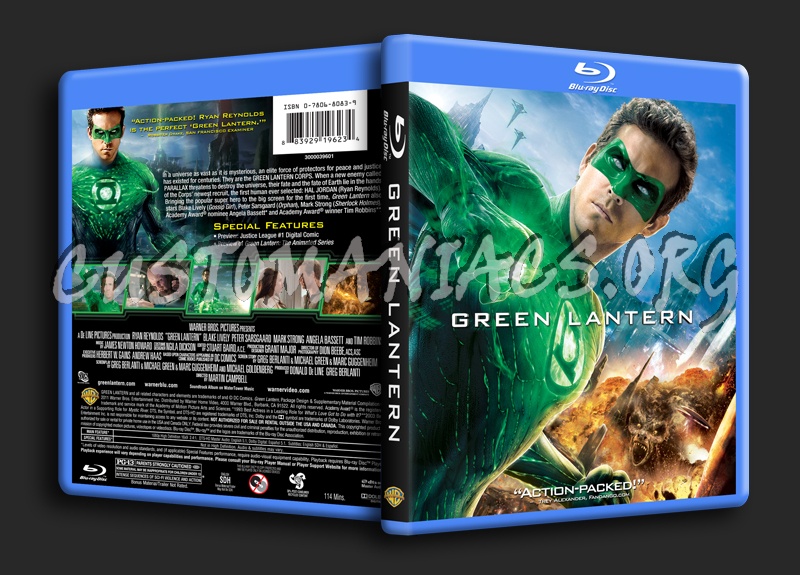 Green Lantern blu-ray cover