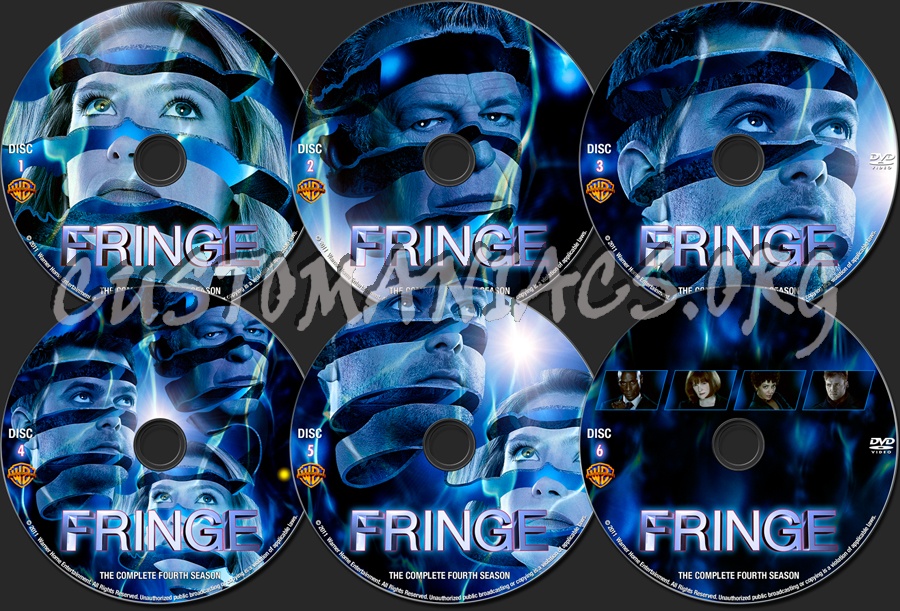 Fringe : The Complete Fourth Season dvd label