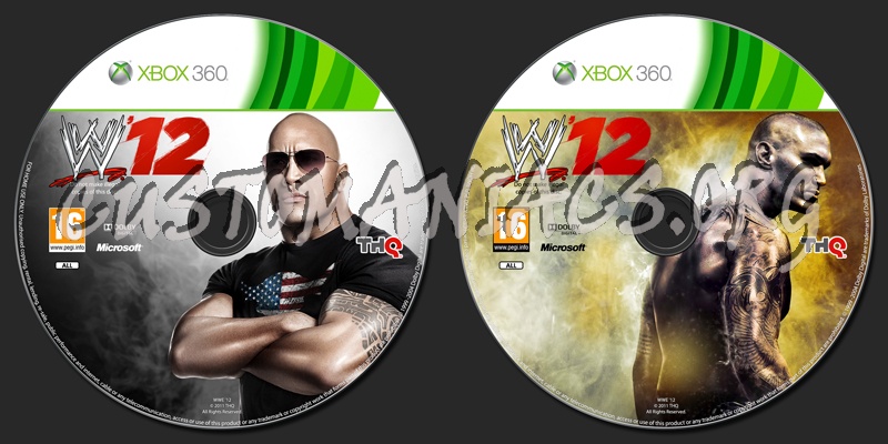Wwe '12 dvd label