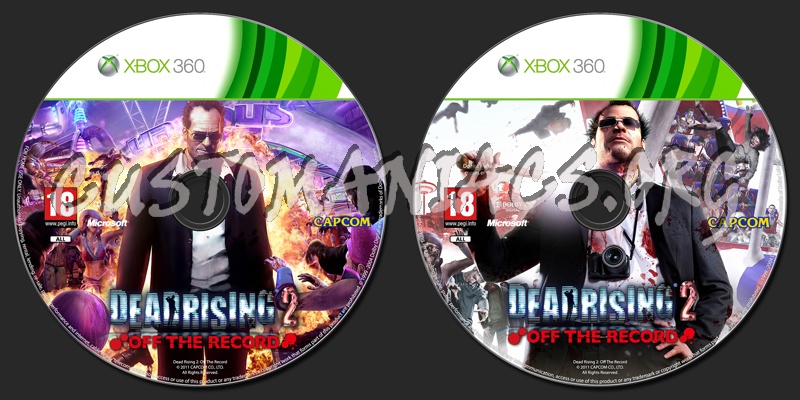 Dead Rising 2 Off The Record dvd label