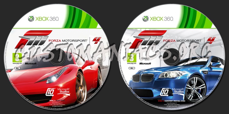 Forza Motorsport 4 dvd label