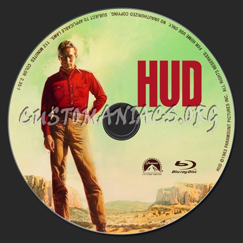 Hud blu-ray label