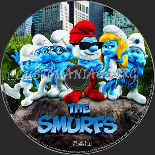 The Smurfs dvd label