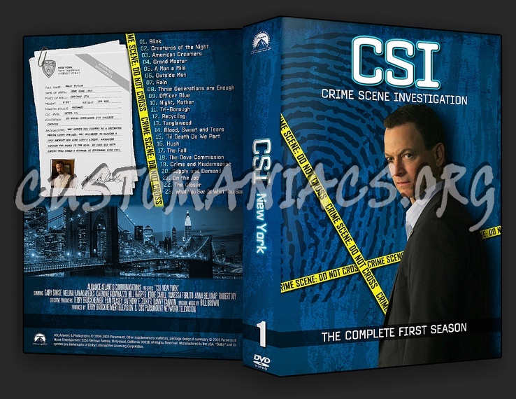 CSI New York Season 1-6 dvd cover