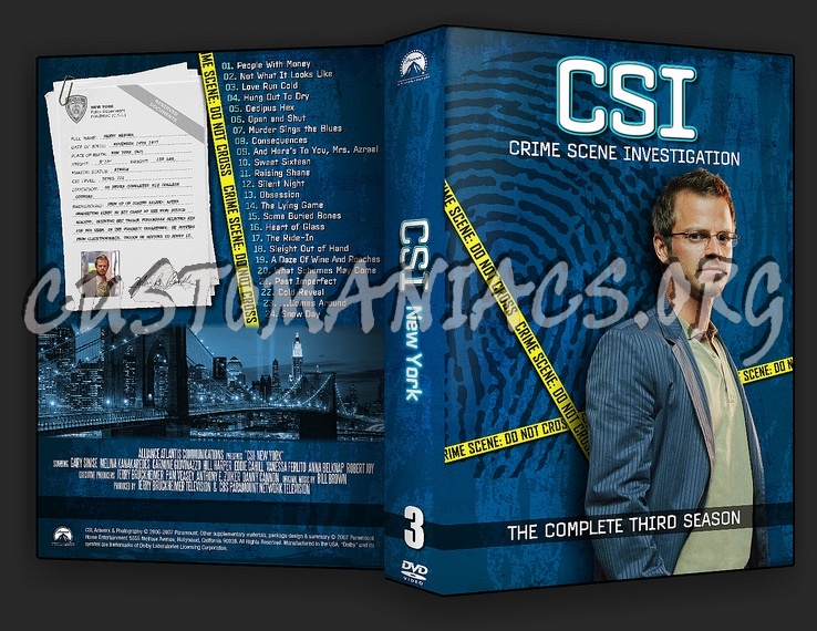 CSI New York Season 1-6 dvd cover