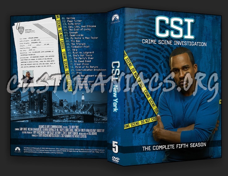 CSI New York Season 1-6 dvd cover