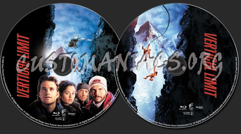 Vertical Limit blu-ray label