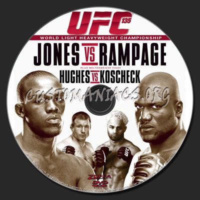 UFC 135 Jones vs. Rampage dvd label