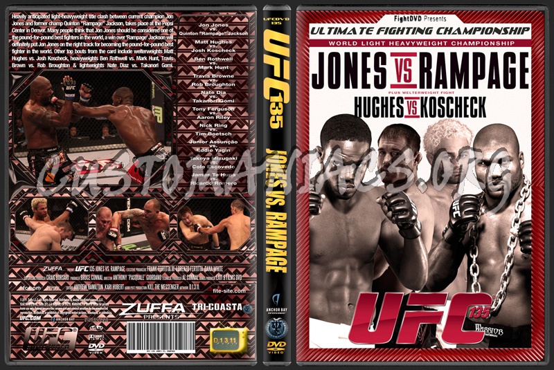 UFC 135 Jones vs. Rampage dvd cover