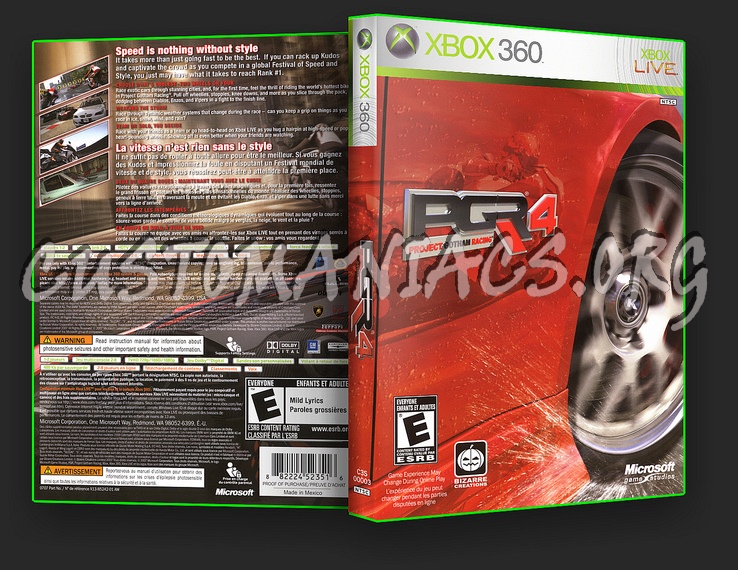 Project Gotham Racing 4 dvd cover