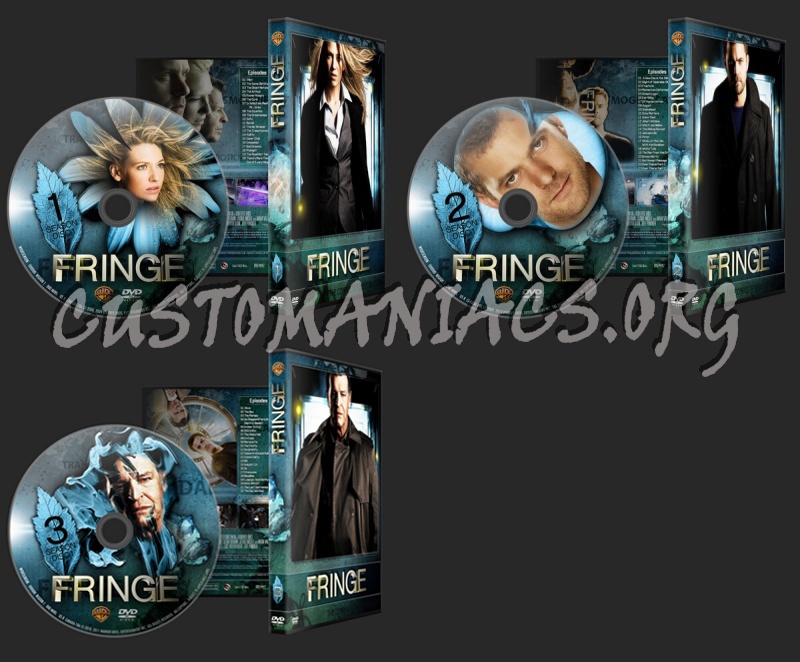 Fringe Season 1 and 2 dvd label