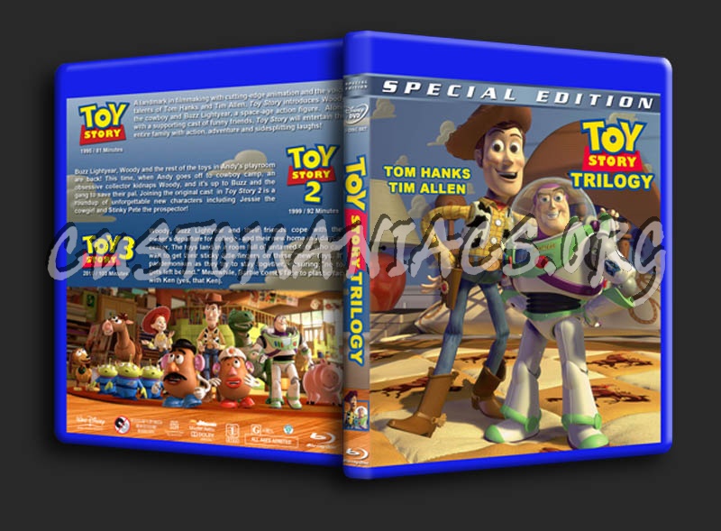 Toy Story Trilogy blu-ray cover