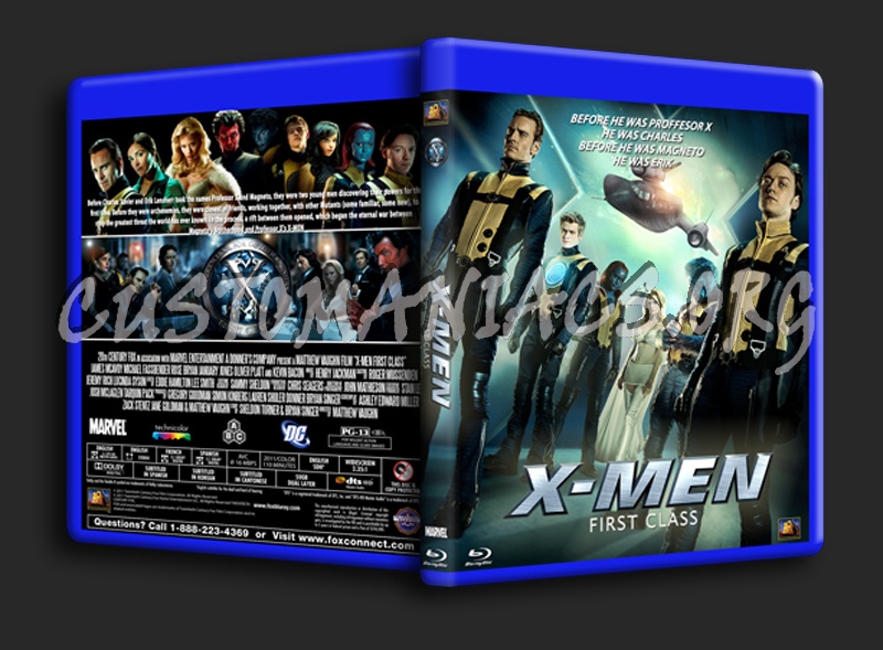 X-Men First Class blu-ray cover