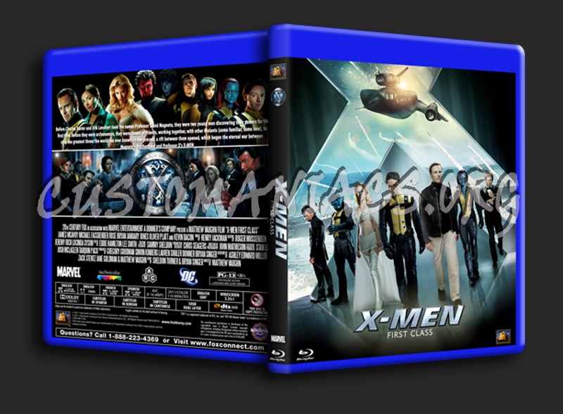 X-Men First Class blu-ray cover