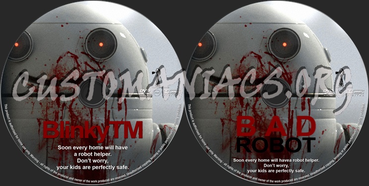 BlinkyTM - Bad Robot dvd label
