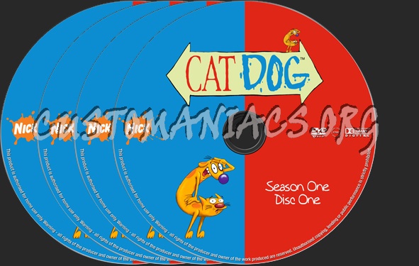 Catdog Season 1 dvd label