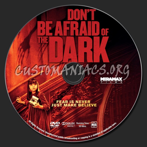 Don't Be Afraid Of The Dark dvd label