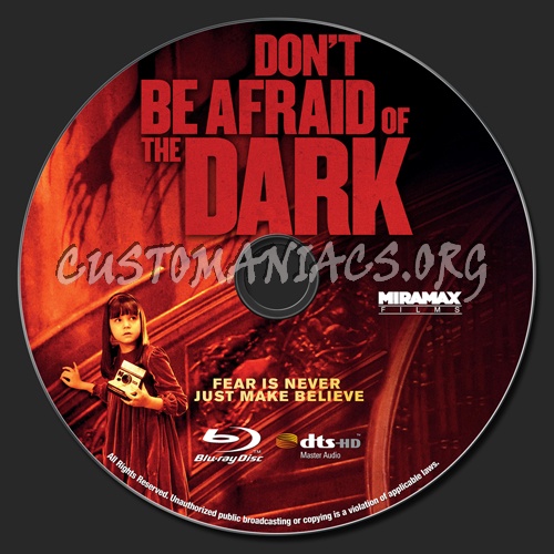 Don't Be Afraid Of The Dark blu-ray label
