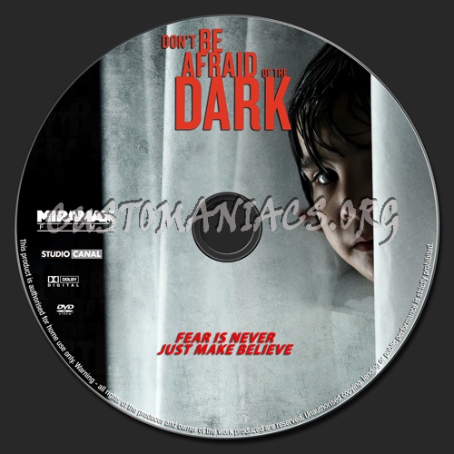 Don't Be Afraid of the Dark dvd label