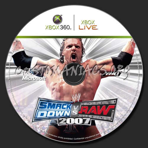 Smackdown vs. Raw dvd label