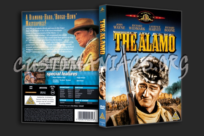 The Alamo  (1960) dvd cover