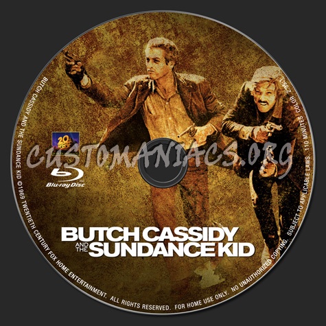 Butch Cassidy and the Sundance Kid blu-ray label