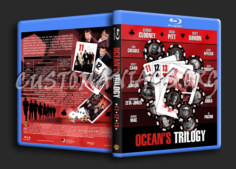 Ocean's Trilogy blu-ray cover