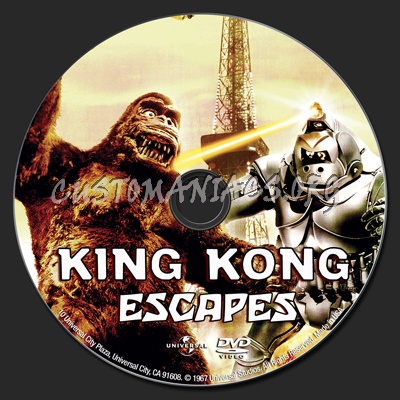 King Kong Escapes dvd label