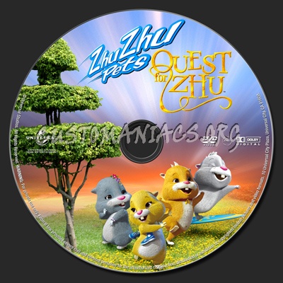 Zhu Zhu Pets Quest For Zhu dvd label