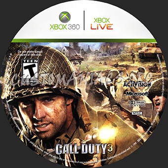 Call Of Duty 3 dvd label