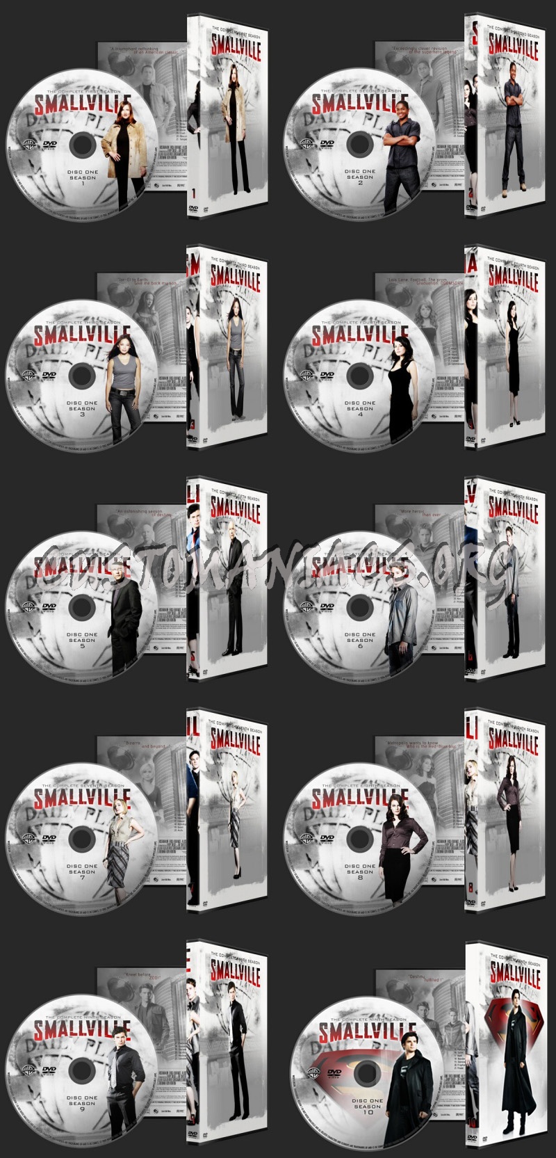 Smallville dvd label