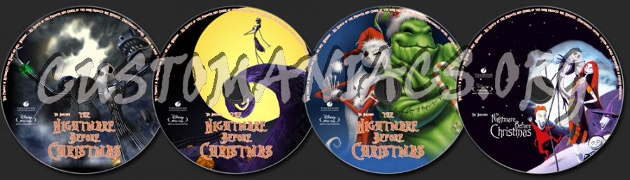 Tim Burton's The Nightmare Before Christmas blu-ray label