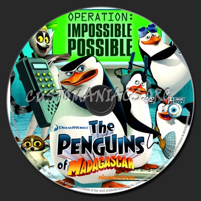 The Penguins of Madagascar Operation Impossible Possible dvd label
